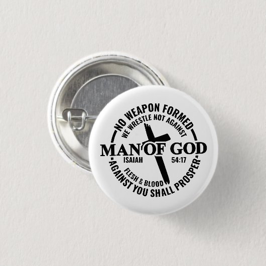 Der Mensch Gottes, keine gegen mich gewachsene Waf Button (Vorne & Hinten)