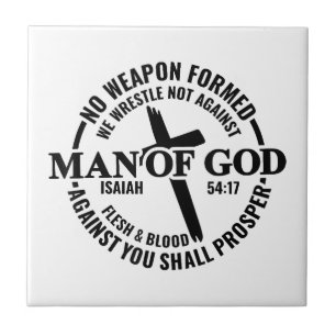 Der Mensch Gottes, keine gegen mich gewachsene Waf Fliese