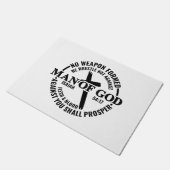 Der Mensch Gottes, keine gegen mich gewachsene Waf Fußmatte (Schrägansicht)