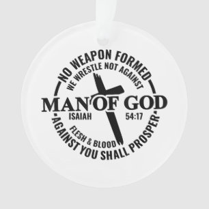 Der Mensch Gottes, keine gegen mich gewachsene Waf Ornament