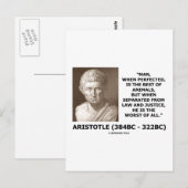 Der Mensch hat das beste Tierrecht Richtigkeit am  Postkarte (Vorne/Hinten)