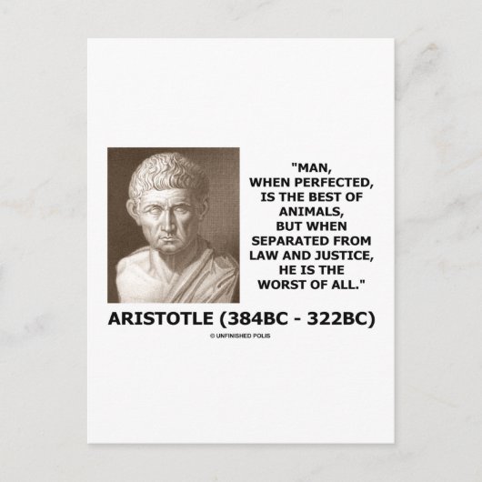 Der Mensch hat das beste Tierrecht Richtigkeit am  Postkarte (Vorderseite)