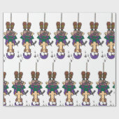 Der Mensch hing von einem Seil Geschenkpapier (Flach)