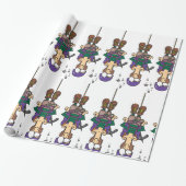 Der Mensch hing von einem Seil Geschenkpapier (Ungerollt)