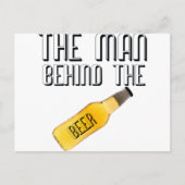 Der Mensch hinter dem Bier Postkarte (Vorderseite)