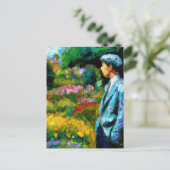 Der Mensch im Garten Postkarte (Stehend Vorderseite)