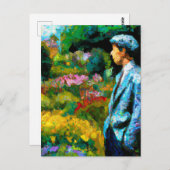 Der Mensch im Garten Postkarte (Vorne/Hinten)