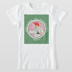 Der Mensch im Mond Gänse Geburtstagsgegenstände T-Shirt