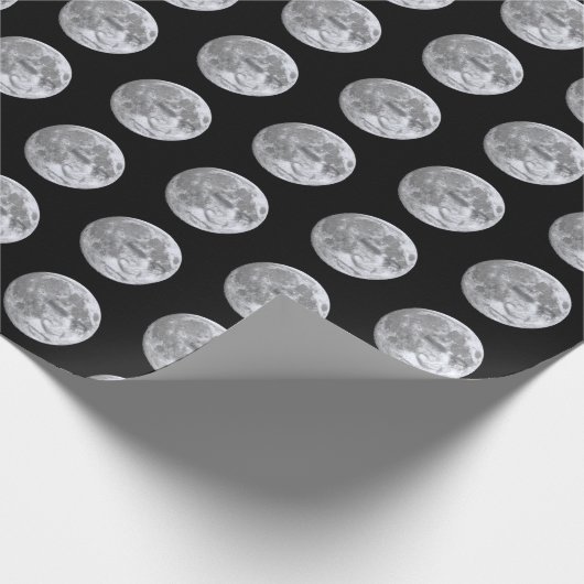 Der Mensch im Mond Geschenkpapier (Ecke)