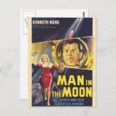 Der Mensch im Mond Postkarte (Vorne/Hinten)