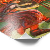 Der Mensch im Mond Schwarze Katze Hexenkatze Vollm Fotodruck (Ecke)