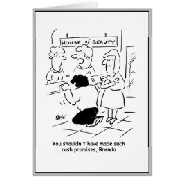 Der Mensch im Schönheitssalon ist enorm enttäuscht