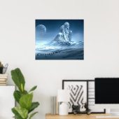 Der Mensch in der Fantasiewelt Poster (Heimbüro)