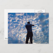 Der Mensch in der Wolke Postkarte (Vorne/Hinten)