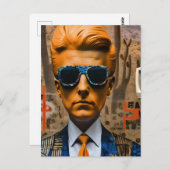 Der Mensch in einer abnehmenden Gesellschaft Postkarte (Vorne/Hinten)