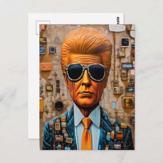 Der Mensch in einer abnehmenden Gesellschaft Postkarte (Vorne/Hinten)