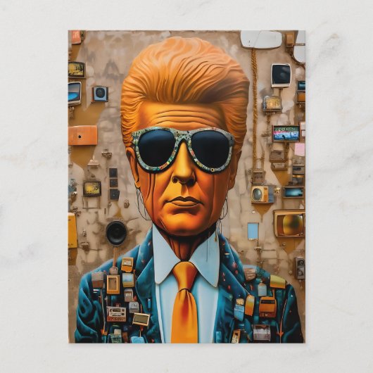 Der Mensch in einer abnehmenden Gesellschaft Postkarte (Vorderseite)