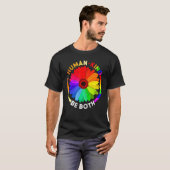 Der Mensch ist beide daisy Rainbow Lgbt Ally Pride T-Shirt (Vorne ganz)