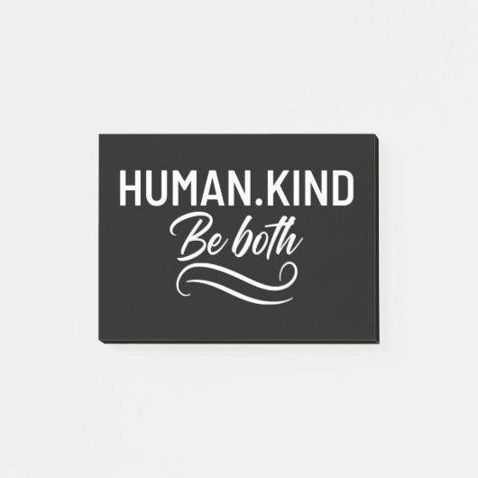 Der Mensch ist beides Post-it Klebezettel (Vorderseite)