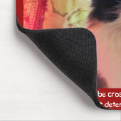 Der Mensch ist mit Calico überquert? Mousepad (Ecke)