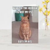 Der Mensch ist nicht mein Haustier Karte (Gelbe Blume)