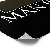 Der Mensch ist nie allein...solange Katzenarbeit Poster (Ecke)