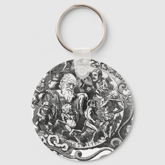 Der Mensch ist nur ein Wurm Schlüsselanhänger (Vorderseite)