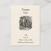 Der Mensch ist nur ein Wurm Visitenkarte (Rückseite)