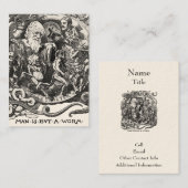 Der Mensch ist nur ein Wurm Visitenkarte (Vorne/Hinten)