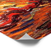 Der Mensch ist von Vincent van Gogh auf See Poster (Ecke)