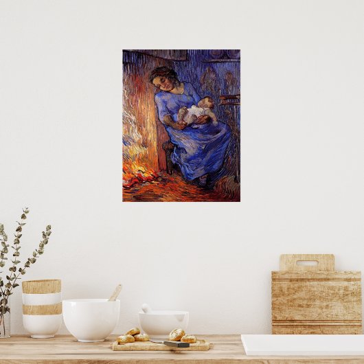 Der Mensch ist von Vincent van Gogh auf See Poster (Küche)