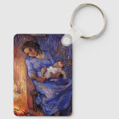 Der Mensch ist von Vincent van Gogh auf See Schlüsselanhänger (Rückseite)