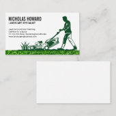 Der Mensch mäht den Rasen | Landflucht Visitenkarte (Vorne/Hinten)