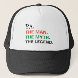 Der Mensch Myth Legend Funny Pa Truckerkappe