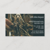 Der Mensch passt das Rad an Visitenkarte (Vorderseite)