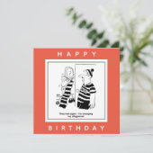 Der Mensch sagt, das Team sei verloren, und der Ca Karte (Stehend Vorderseite)