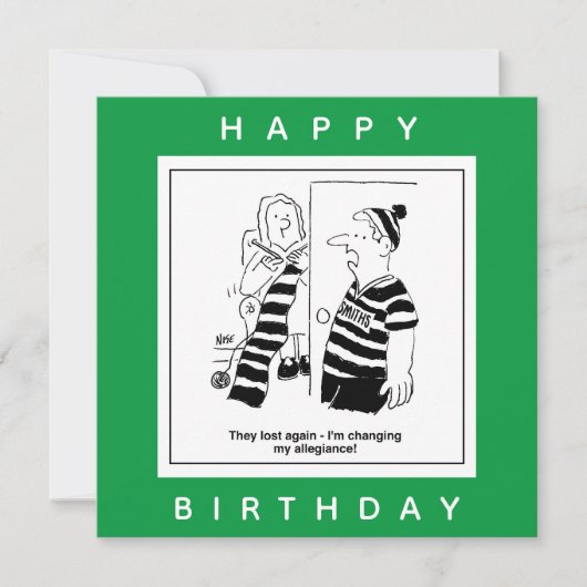 Der Mensch sagt, das Team sei verloren, und der Ca Karte (Vorderseite)