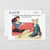 Der Mensch schlägt einer Frau vor, Unglaublich wit Save The Date (Vorne/Hinten)