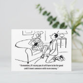 Der Mensch schlägt einer Goldfrau vor, Unglaublich Save The Date (Stehend Vorderseite)