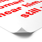 Der Mensch spricht im Waldposter - Witziger Witz f Poster (Ecke)