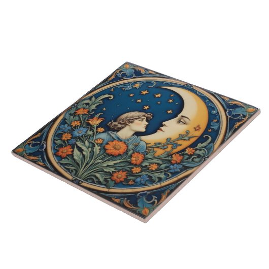 Der Mensch und der Mond Fliese (Seite)