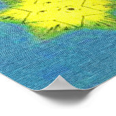 Der Mensch und der Mond Poster (Ecke)