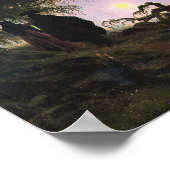 Der Mensch und die Frau, die den Mond bejubeln (Fr Poster (Ecke)