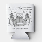 Der Mensch verwöhnt seinen tropischen Fisch - Der Dosenkühler (Rückseite)