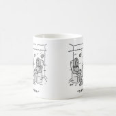 Der Mensch verwöhnt seinen tropischen Fisch - Der Kaffeetasse (Mittel)