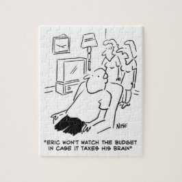 Der Mensch wird das Budget nicht im Fernsehen sehe Puzzle