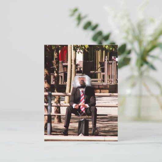 Der Menschenaffe Postkarte (Stehend Vorderseite)