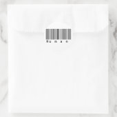 Der menschliche Barcode scans wirklich! Runder Aufkleber (Tasche)