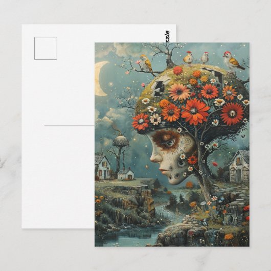 Der menschliche Baum Postkarte (Vorne/Hinten)