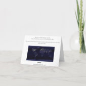 Der menschliche Fußabdruck Karte (Rückseite)